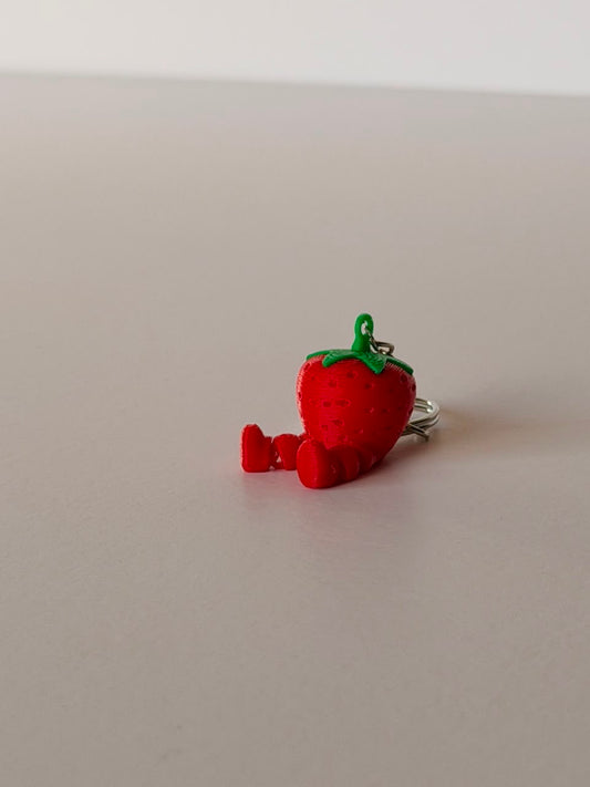 Strawberry Fruit Keychain