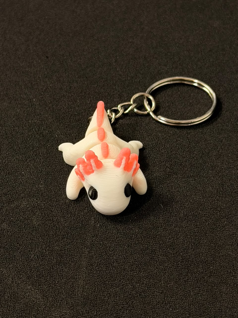 Baby Axolotl Fish Keychain