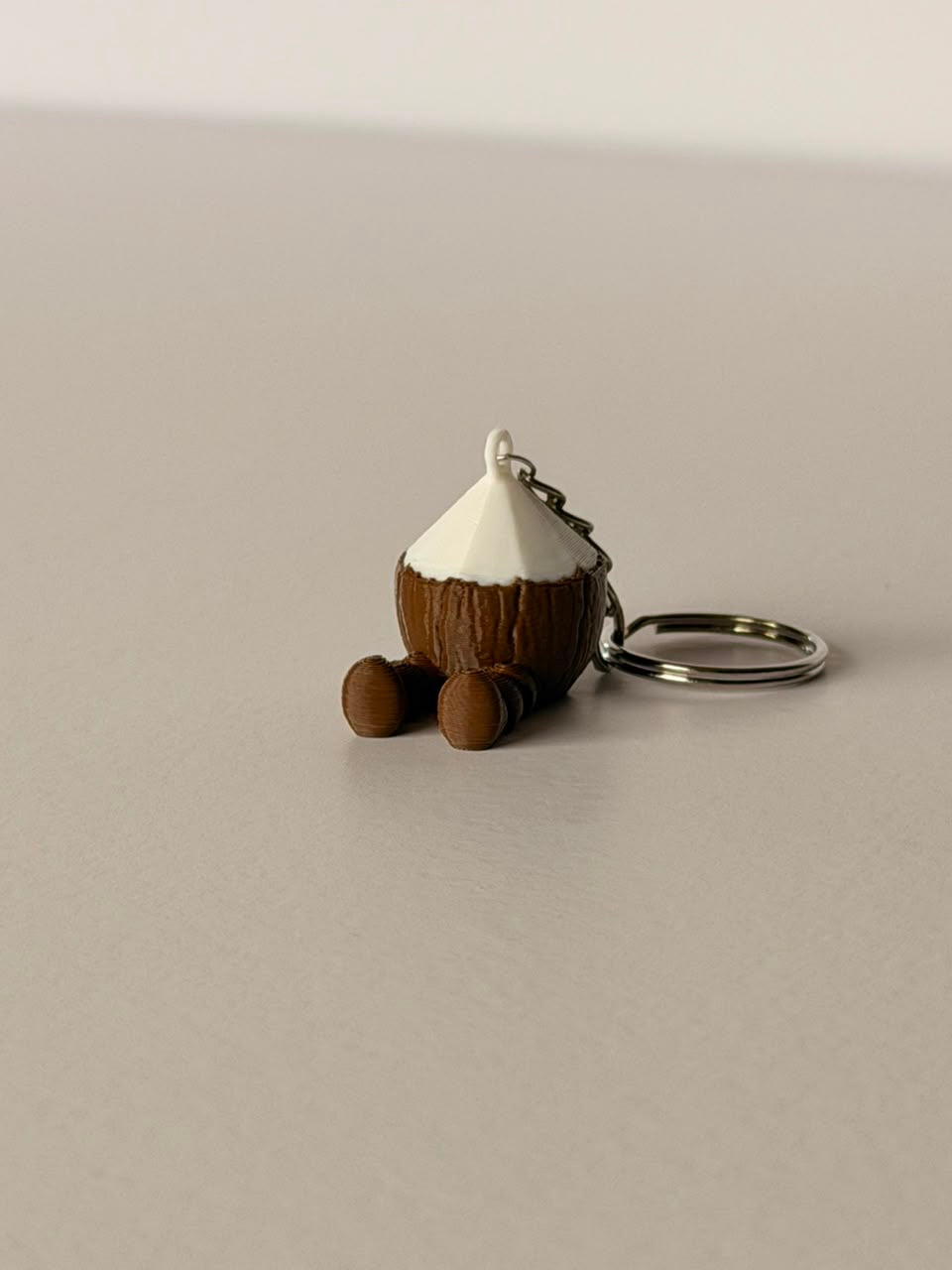 Coconut Fruit Keychain