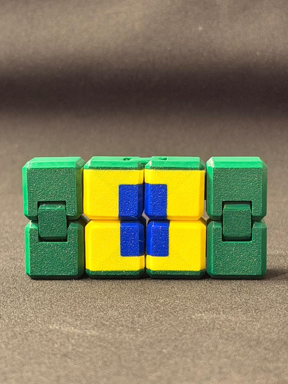 Brazil Flag Infinity Cube
