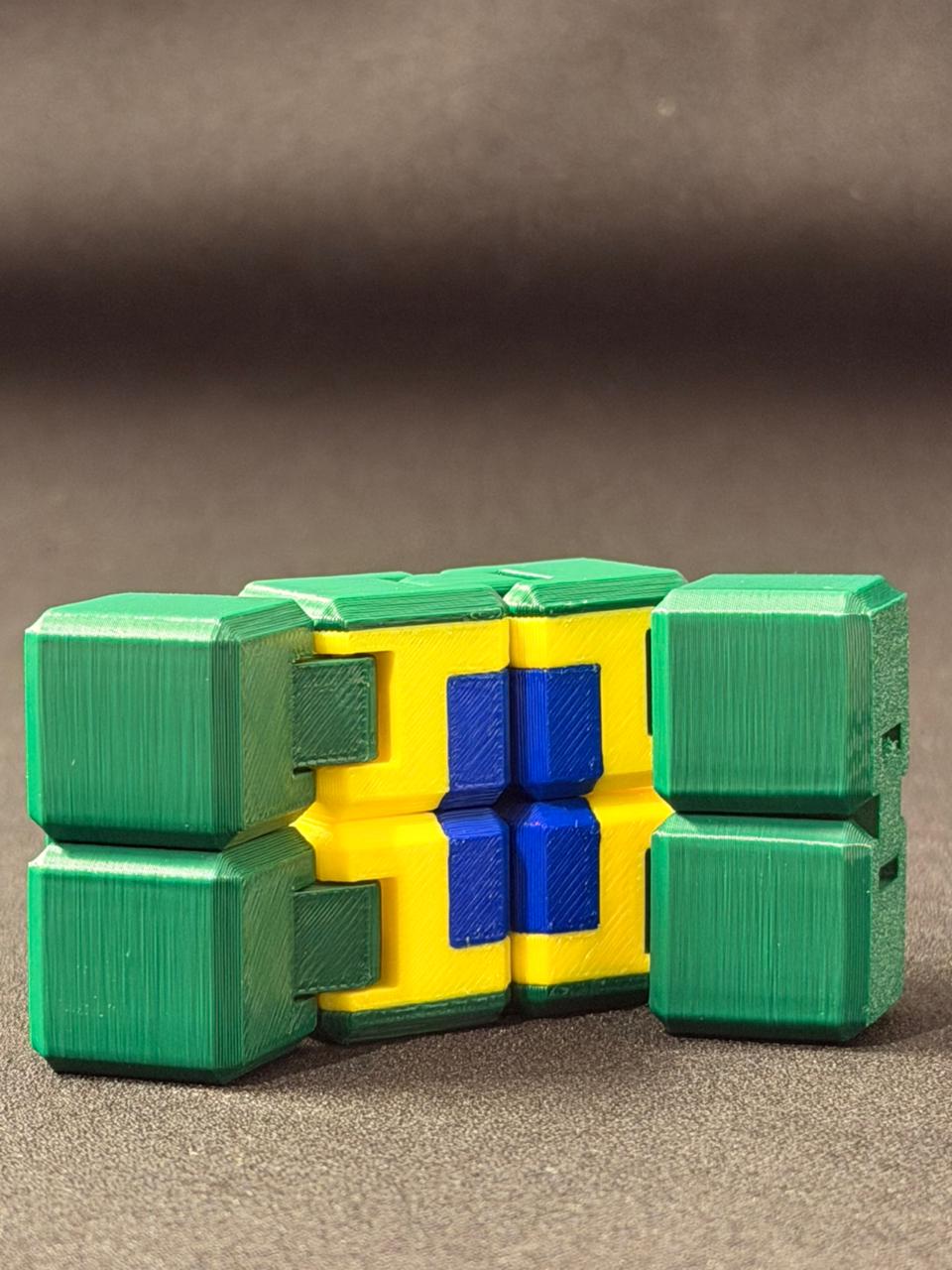 Brazil Flag Infinity Cube