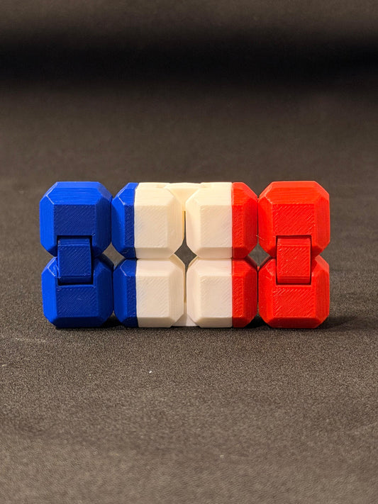 France Flag Infinity Cube